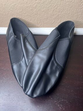 Black Slip-On Jazz Dance Shoes Unbranded Marked Size 14 Soft Flexible Dance Shoe